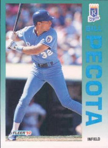1992 Fleer #165 Bill Pecota VG Kansas City Royals 