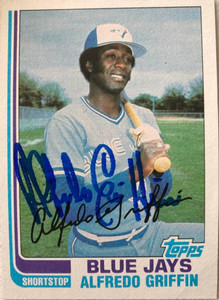 Alfredo Griffin Autographed 1982 Topps #677
