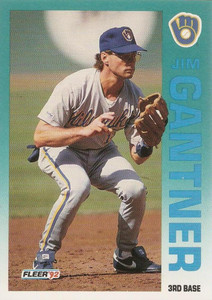 360 Jim Gantner - Milwaukee Brewers - 1992 Upper Deck Baseball