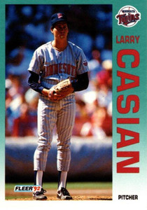 1992 Fleer #199 Larry Casian VG Minnesota Twins 