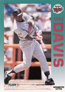 1992 Fleer #200 Chili Davis VG Minnesota Twins 