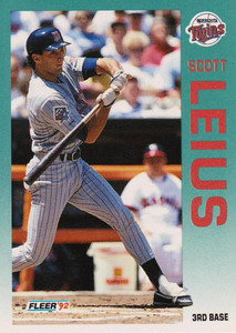 1992 Fleer #209 Scott Leius VG Minnesota Twins 