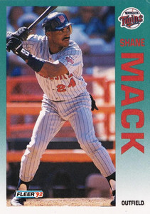 1992 Fleer #210 Shane Mack VG Minnesota Twins 