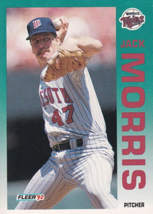 1992 Fleer #211 Jack Morris VG Minnesota Twins 
