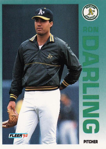 1992 Fleer #254 Ron Darling VG Oakland Athletics 