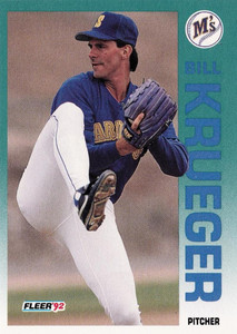 1992 Fleer #285 Bill Krueger VG Seattle Mariners 