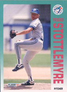 1992 Fleer #342 Todd Stottlemyre VG Toronto Blue Jays 