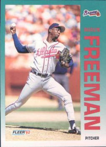 1992 Fleer #356 Marvin Freeman VG Atlanta Braves 