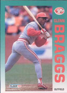 1992 Fleer #400 Glenn Braggs VG Cincinnati Reds 