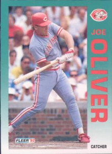 1992 Fleer #414 Joe Oliver VG Cincinnati Reds 