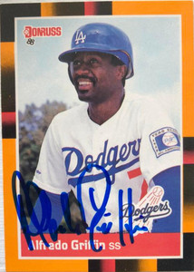 Alfredo Griffin Autographed 1988 Donruss Baseball's Best #92