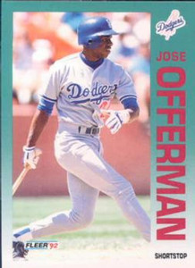 1992 Fleer #467 Jose Offerman VG Los Angeles Dodgers 