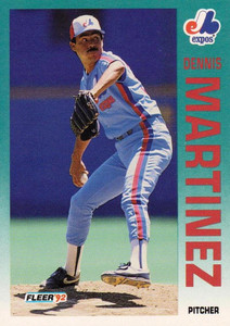 1992 Fleer #486 Dennis Martinez VG Montreal Expos 