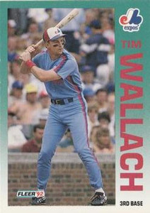 1992 Fleer #494 Tim Wallach VG Montreal Expos 