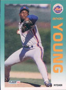 1992 Fleer #520 Anthony Young VG New York Mets 