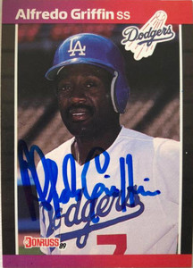 Alfredo Griffin Autographed 1989 Donruss #79