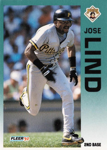 1992 Fleer #559 Jose Lind VG Pittsburgh Pirates 