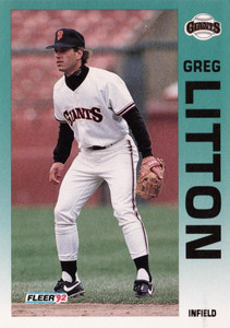 1992 Fleer #640 Greg Litton VG San Francisco Giants 
