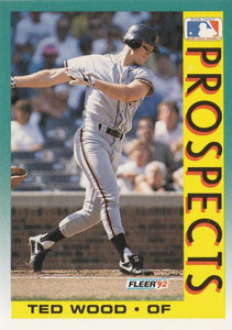 1992 Fleer #678 Ted Wood MLP VG San Francisco Giants 