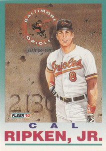 1992 Fleer #711 Cal Ripken Jr. PV VG Baltimore Orioles 
