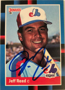 Jeff Reed Autographed 1988 Donruss #88