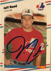 Jeff Reed Autographed 1988 Fleer #194