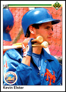 1990 Upper Deck #187 Kevin Elster UER VG New York Mets 