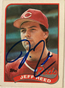 Jeff Reed Autographed 1989 Topps #626