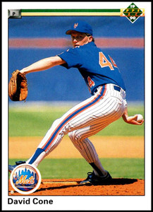 1990 Upper Deck #224 David Cone VG New York Mets 