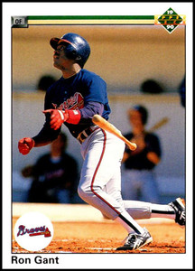 1990 Upper Deck #232 Ron Gant VG Atlanta Braves 