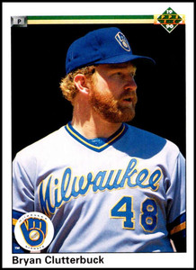 1990 Upper Deck #239 Bryan Clutterbuck VG Milwaukee Brewers 1990 Upper Deck #239 Bryan Clutterbuck VG Milwaukee Brewers