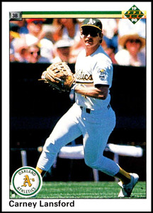 1990 Upper Deck #253 Carney Lansford VG Oakland Athletics 