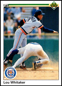 1989 Upper Deck #451 Lou Whitaker VG Detroit Tigers - Under the