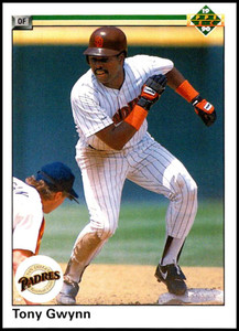 1990 Upper Deck #344 Tony Gwynn UER VG San Diego Padres 