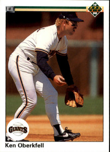 1990 Upper Deck #360 Ken Oberkfell VG San Francisco Giants 