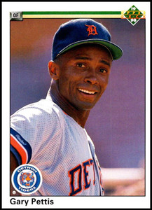 1990 Upper Deck #385 Gary Pettis VG Detroit Tigers 
