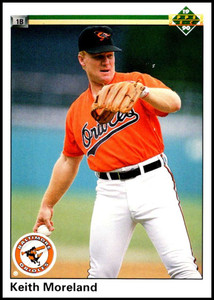 1990 Upper Deck #401 Keith Moreland VG Baltimore Orioles 