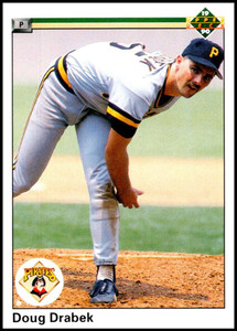 Doug Drabek #296 Leaf 1990 Baseball Card (Pittsburgh Pirates) VG