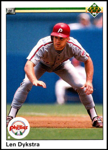 1991 Donruss #744 Lenny Dykstra/Dale Murphy UER VG Philadelphia Phillies -  Under the Radar Sports