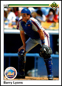 1990 Upper Deck #473 Barry Lyons VG New York Mets 