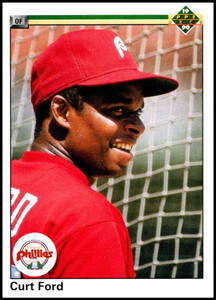1990 Upper Deck #490 Curt Ford VG Philadelphia Phillies 