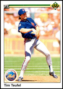 1989 Fleer #50 Tim Teufel VG New York Mets - Under the Radar Sports