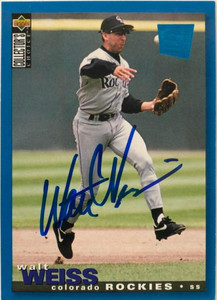 Walt Weiss Autographed 1995 Collector's Choice SE #206