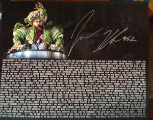 SOLD 6414 Jason Kelce autographed Super Bowl Parade 16 x 20 Philadelphia Eagles Mummers