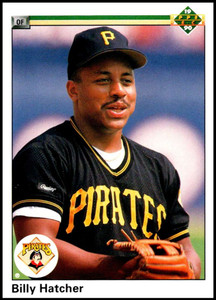 1990 Upper Deck #598 Billy Hatcher VG Pittsburgh Pirates 