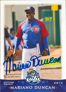 Mariano Duncan Autographed 2014 Grandstand Daytona Cubs #25