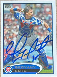 Geovany Soto Autographed 2012 Topps #56 ERR
