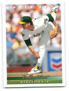 1993 Upper Deck #87 Bobby Witt VG Oakland Athletics 