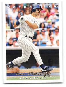 1993 Upper Deck #134 Don Mattingly VG New York Yankees 