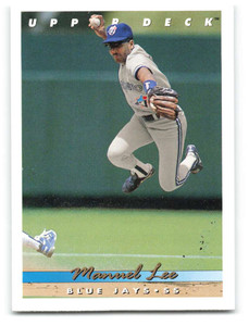 1993 Upper Deck #205 Manuel Lee VG Toronto Blue Jays 